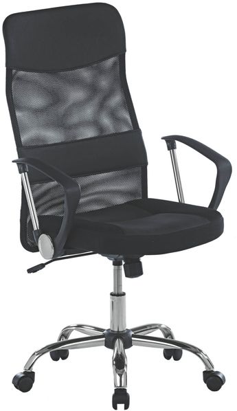 Chefsessel >Regensburg< ergonomisch, schwarz, Netzstoff - 60x106x60cm (BxHxT)