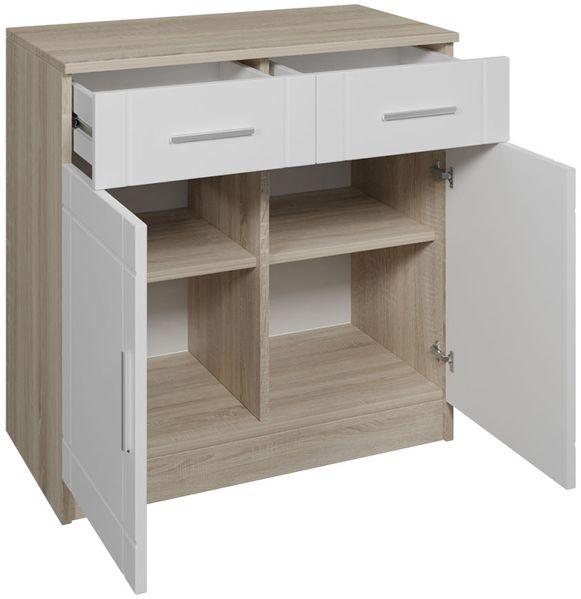 Kommode Vita 2F2F, Farbe: Sonoma Eiche / Graphit Bild 3