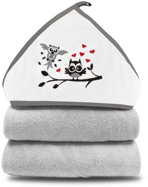 Babykajo Kapuzenhandtuch, Frottee (1-St), Baby Handtuch kuschlig weich mit besticktem Motiv!