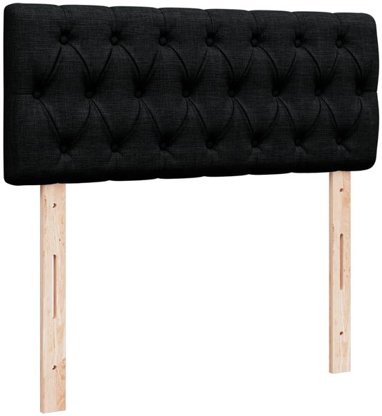 vidaXL Boxspringbett mit Matratze Schwarz 120x200 cm Stoff 3288164 Bild 7