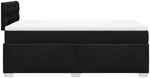 vidaXL Boxspringbett mit Matratze Schwarz 120x200 cm Stoff 3288164 Bild 11
