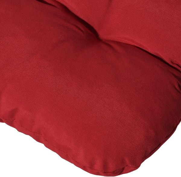 Beautissu Polsterauflage Bequeme Liegenauflage Deckchair, 200x50x8 cm, Rot, Gartenliege Auflage mit Schaumflockenfüllung – Polster für Liegestuhl