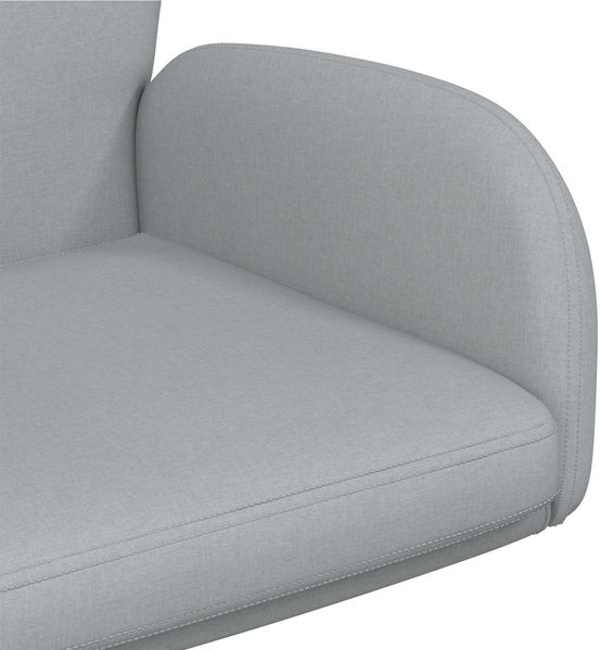 vidaXL Drehstühle 4 Stk. 54 x 58 x 90 cm Hellgrau Stoff 3428303 Bild 6