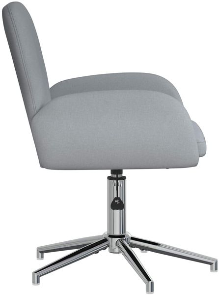 vidaXL Drehstühle 4 Stk. 54 x 58 x 90 cm Hellgrau Stoff 3428303 Bild 4