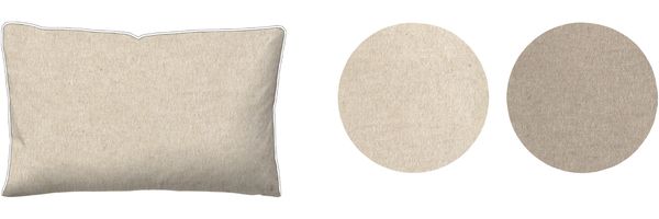 biberna Melange-Flanell Kopfkissenbezug MELANGE UNI, natur