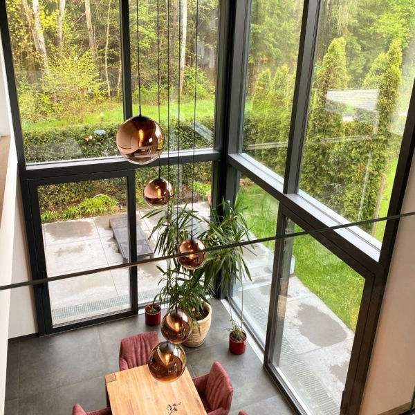 s.luce Orb Glaskugel Pendelleuchte Aufhängung 150cm Weiß Rauch Ø 40cm Bild 9