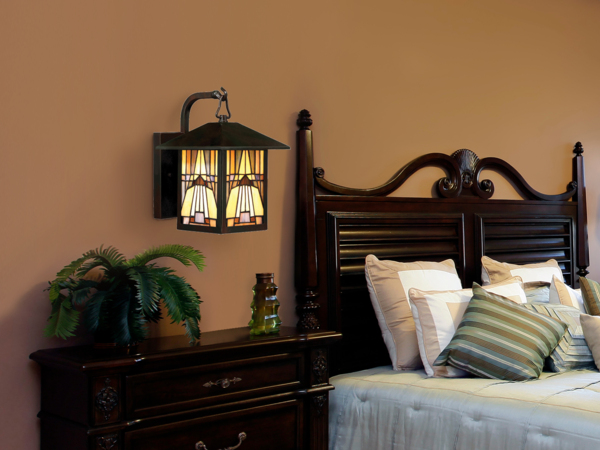 Außenleuchte, Wandlampe, Handgefertigtem Kunstglas in Saphirblau Bild 6