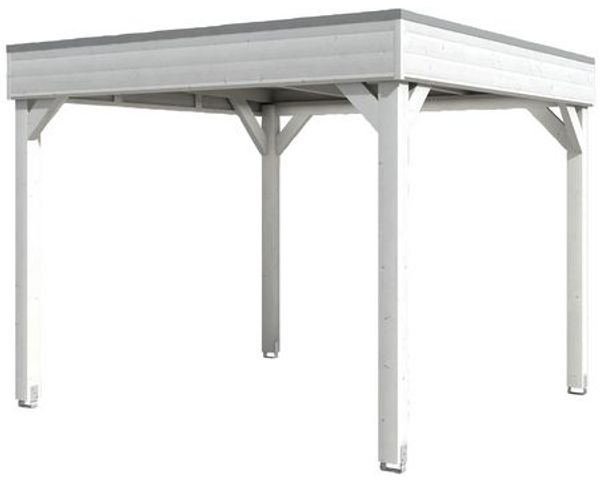 SKANHOLZ Pavillon, Flachdach, viereckig, BxT: 302x302 cm Gartenpavillon 4018211006496