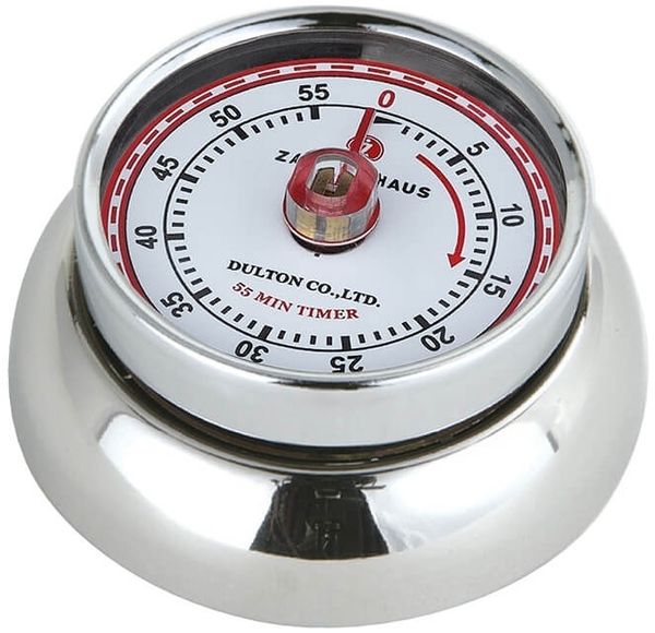 Zassenhaus - Küchentimer magnetisch "Speed" chrom 072303 Kurzzeitmesser Eieruhr