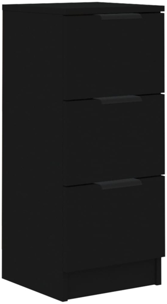 vidaXL Sideboard Schwarz 30x30x70 cm Holzwerkstoff 811153