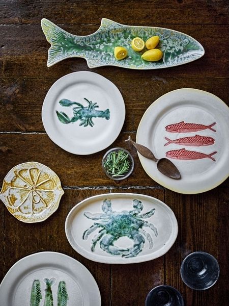 CREATIVE COLLECTION Hadden Teller Rot Steingut