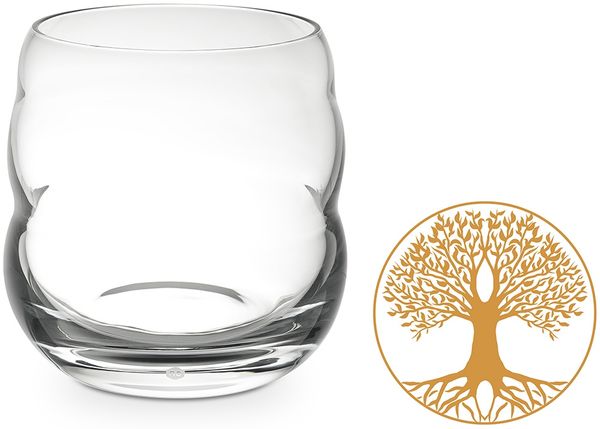 Trinkglas Mythos Gold - Baum des Lebens 0,25l - bleifreies Glas
