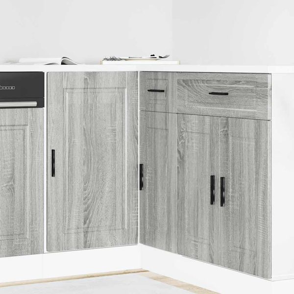 vidaXL Küchenunterschrank Porto Grau Sonoma Holzwerkstoff 854304