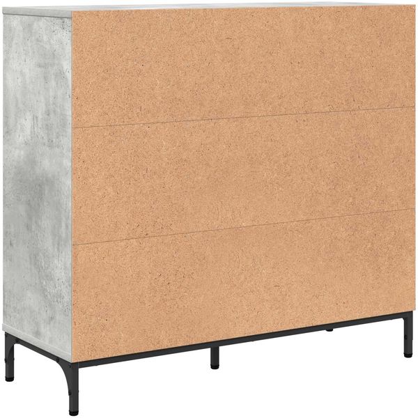 vidaXL Sideboard Beton Grau 89,5 x 33 x 82 cm Holzwerkstoff 883457 Bild 8