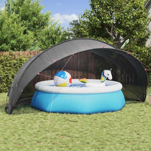 vidaXL Pool-Dome Schwarz 546 x 516 x 250 cm 42001130