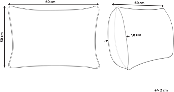 3-Kammer-Kopfkissen ETNA Hoch Entenfedern und Daunen 50 x 60 cm Weiß Bild 2
