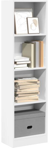 vidaXL Bücherregal Weiß 40x24x143 cm Holzwerkstoff 857783