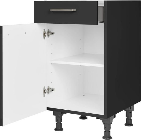 nobilia® Unterschrank "Touch", Ausrichtung wählbar, vormontiert, in den Breiten 30, 45 und 60 cm Breite, mit höhenverstellbaren Sockelfüßen, vormontiert
