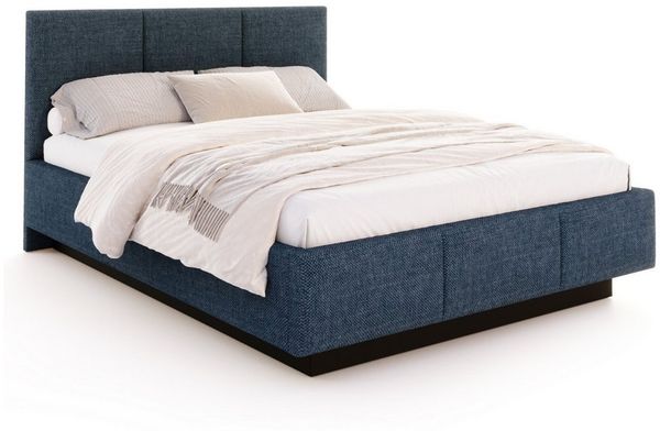 FDM Polsterbett ALMADA modern mit Bettkasten MADE IN EU - mit Ottawa Bezug (verfügbar 90x200 120x200 140x200 160x200 180x200cm, Bettrahmen, Bett, mit großen gepolsterten Kopfteil, mit Bettkasten zum aufklappen), Hebbarer Metallrahmen, Bettkasten