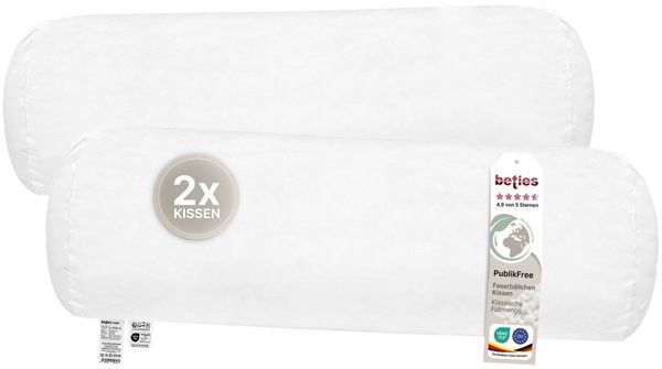 beties Nackenrolle PublikFree, 2-tlg, Faserbällchen - waschbar - in verschiedenen Größen erhältlich