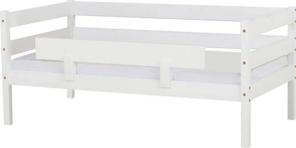 Hoppekids Einzelbett ECO Comfort Kinderbett, Kiefer Massivholz, Jugendbett inkl. Rollrost, 70x160 cm, wahlweise in verschieden Farben/ Matratze/ Absturzsicherung
