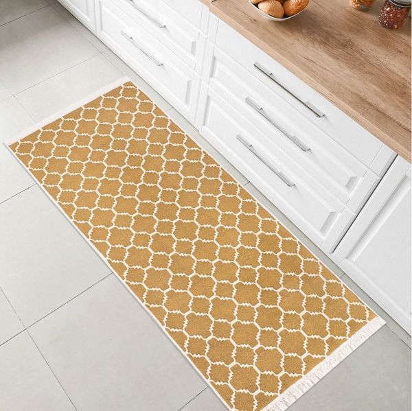 Jimri Teppich Kelim Teppich Wohnzimmer Schlafzimmer Küche, Badezimmer Läufer Flur, Rechteckig, Wendeteppich