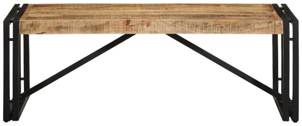 vidaXL Couchtisch 100x50x35 cm Raues Massivholz Mango 4016673