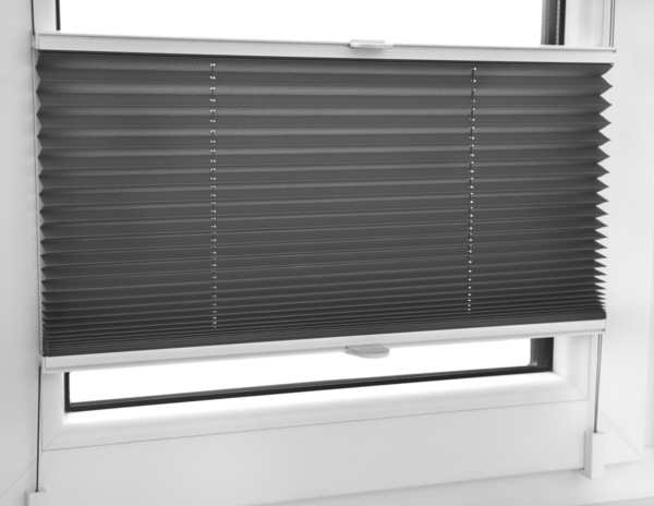 Plissee Faltrollo inkl. Klemmträger anthrazit 65x120 cm Jalousie Bild 2