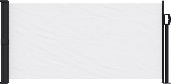 vidaXL Seitenmarkise Ausziehbar Weiß 100x500 cm 4004391 Bild 3