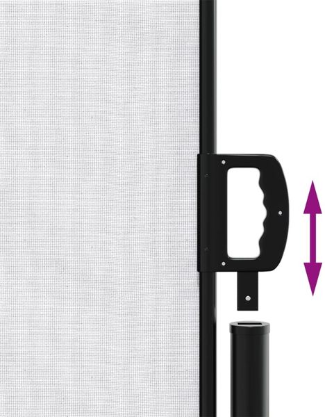 vidaXL Seitenmarkise Ausziehbar Weiß 100x500 cm 4004391 Bild 6
