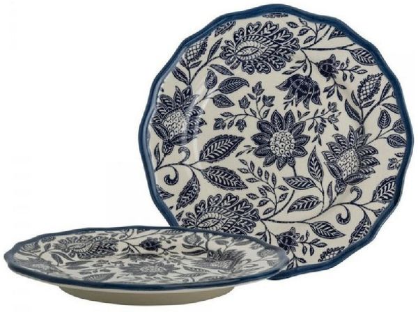 LAURA ASHLEY Frühstücksteller Frühstücksteller Hedingham Blue (21cm) (2-teilig)