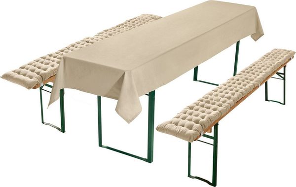 REDBEST Tischdecke Auflagen und Tischdecke "Seattle" 3-teilig