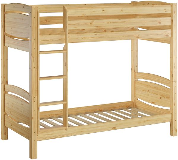 Erst-Holz Etagenbett Kiefer 90x200 cm, natur Bild 3