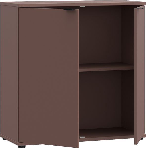 Kommode >GANYMEDE< 2 Türen, 1 Boden, terrakottafarbig - 80,1x82,3x34,1cm (BxHxT) Bild 5
