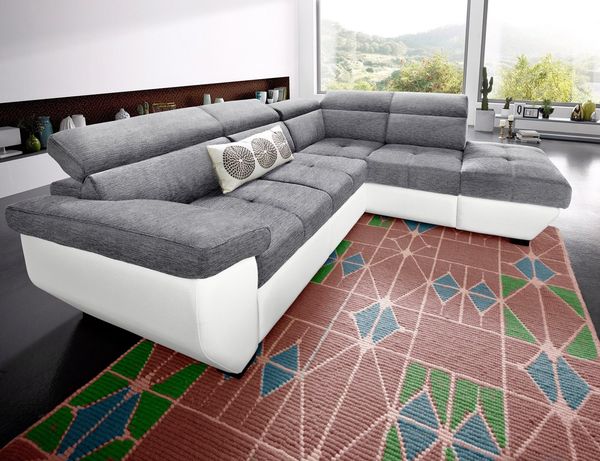 COTTA Ecksofa Speedway L-Form, mit Kopfteilverstellung, wahlweise mit Bettfunktion und Bettkasten