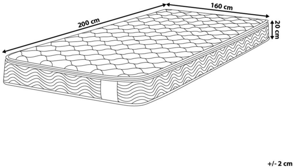 Taschenfederkernmatratze hard 160x200 cm SPLENDOUR Bild 2