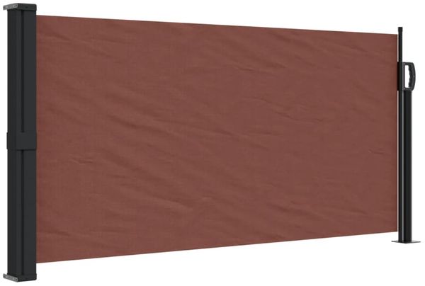 vidaXL Seitenmarkise Ausziehbar Braun 100x500 cm 4004389 Bild 2