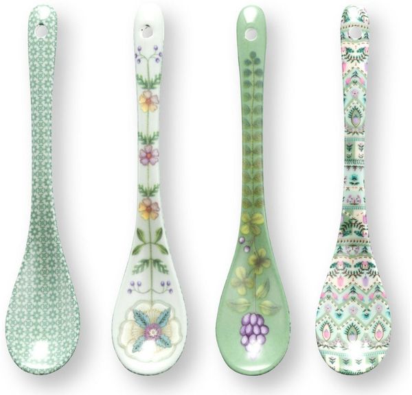PiP Studio Teelöffel Lily&Lotus Light Green Teelöffel 13cm Set4