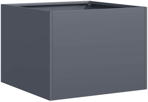 vidaXL Pflanzgefäß Anthrazit 40x40x30 cm Stahl 860796