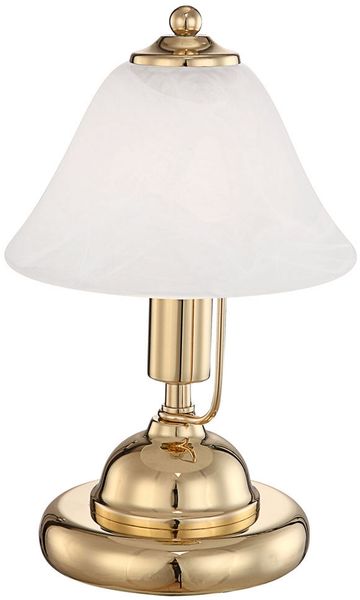Messing Tischlampe, Touchschalter, Höhe 27 cm ANTIQUE