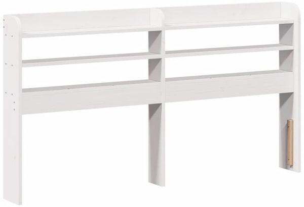 vidaXL Massivholzbett ohne Matratze Weiß 150x200 cm Kiefernholz 3306622 Bild 8
