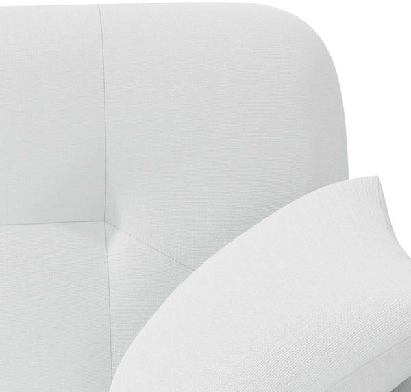 vidaXL Zweisitzer mit Knopfheftung Weiß 120 x 65 x 79 cm Stoff 42041819 Bild 7