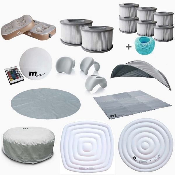 Wetterhaube Abdeckhaube für BRAST MSpa Whirlpool 6 Personen 215x70 cm
