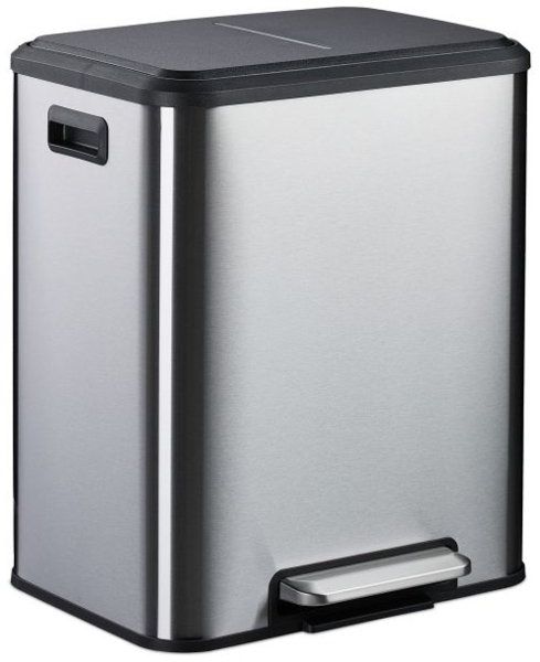 Mülleimer mit 2 Fächern 2 x 15 Liter 10051210_55