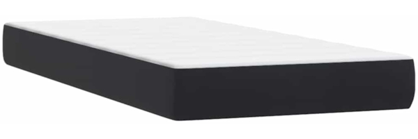 vidaXL Boxspringbett mit Matratze Schwarz 180x210 cm Samt 3318209 Bild 5