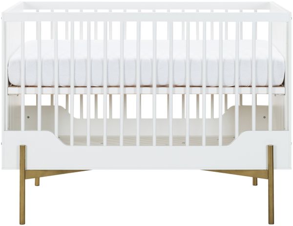 Kidsmill Boutique Babybett Weiß / Brass 60 x 120 c - Material: MDF - Babypark. de