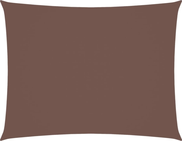 vidaXL Sonnensegel Oxford-Gewebe Rechteckig 3,5x5 m Braun 135820 Bild 1