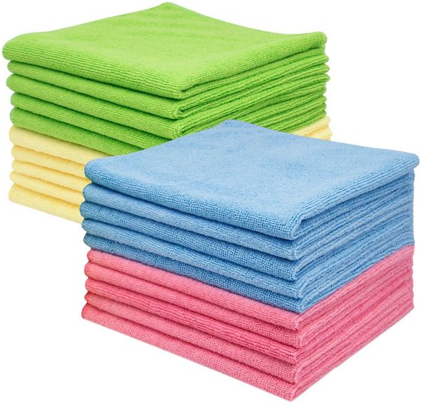 ZOLLNER Geschirrtuch, (Spar-Set, 20-tlg), 40 x 40 cm, 80% Polyester, 20% Polyamid, vom Hotelwäschespezialisten