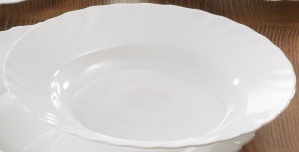 Arcoroc Suppenteller Trianon Uni, Teller tief 22.5cm Opal