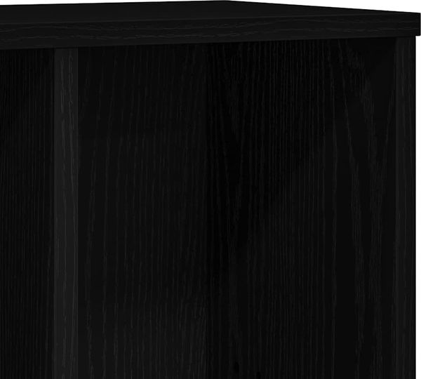 vidaXL Bücherregal Schwarz Eichen-Optik 50x25x104 cm Holzwerkstoff 862470 Bild 9